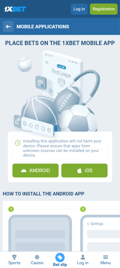 Download 1xBet on iOS